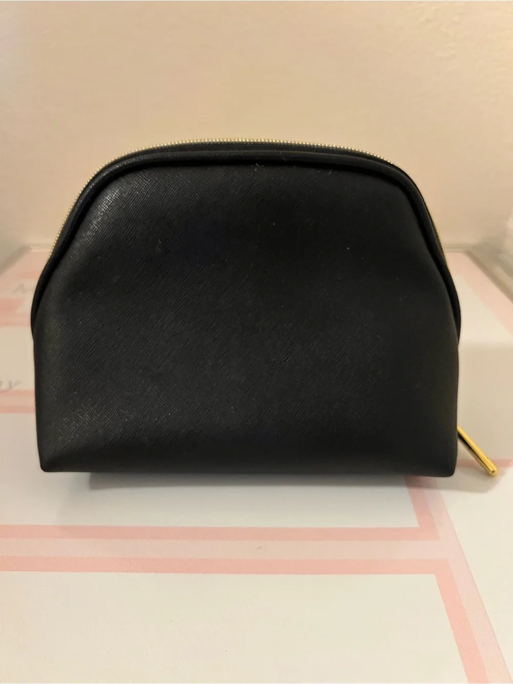 Pink Graphic Cosmetic Pouch